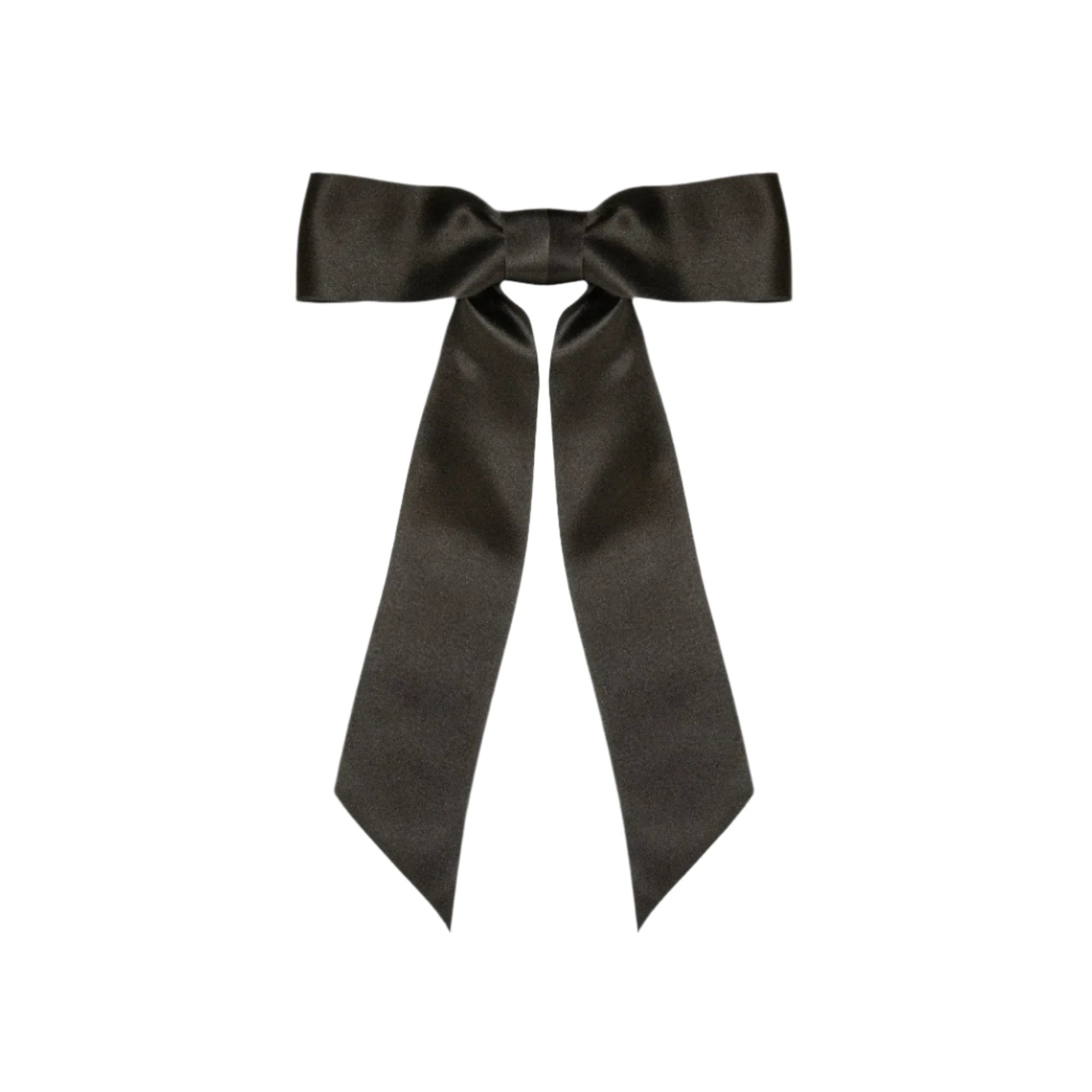 Black Satin Bow