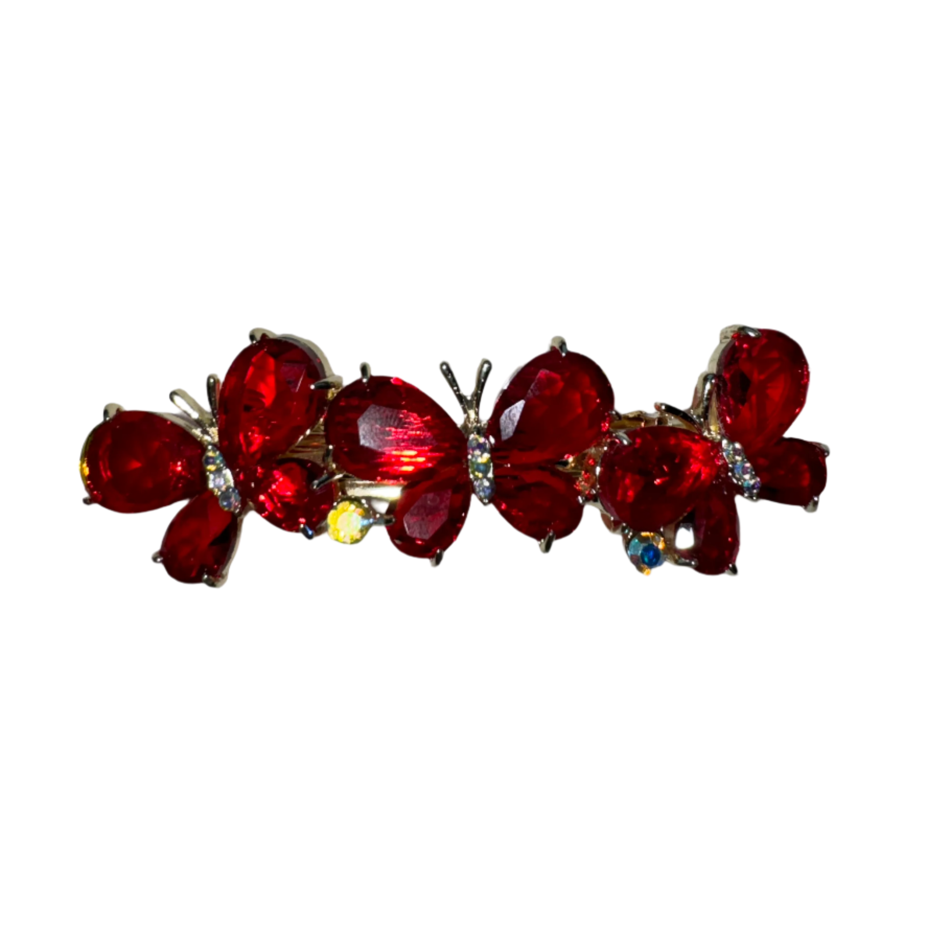 Ruby Butterfly Barrette